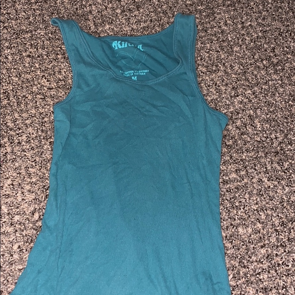 Green tank top